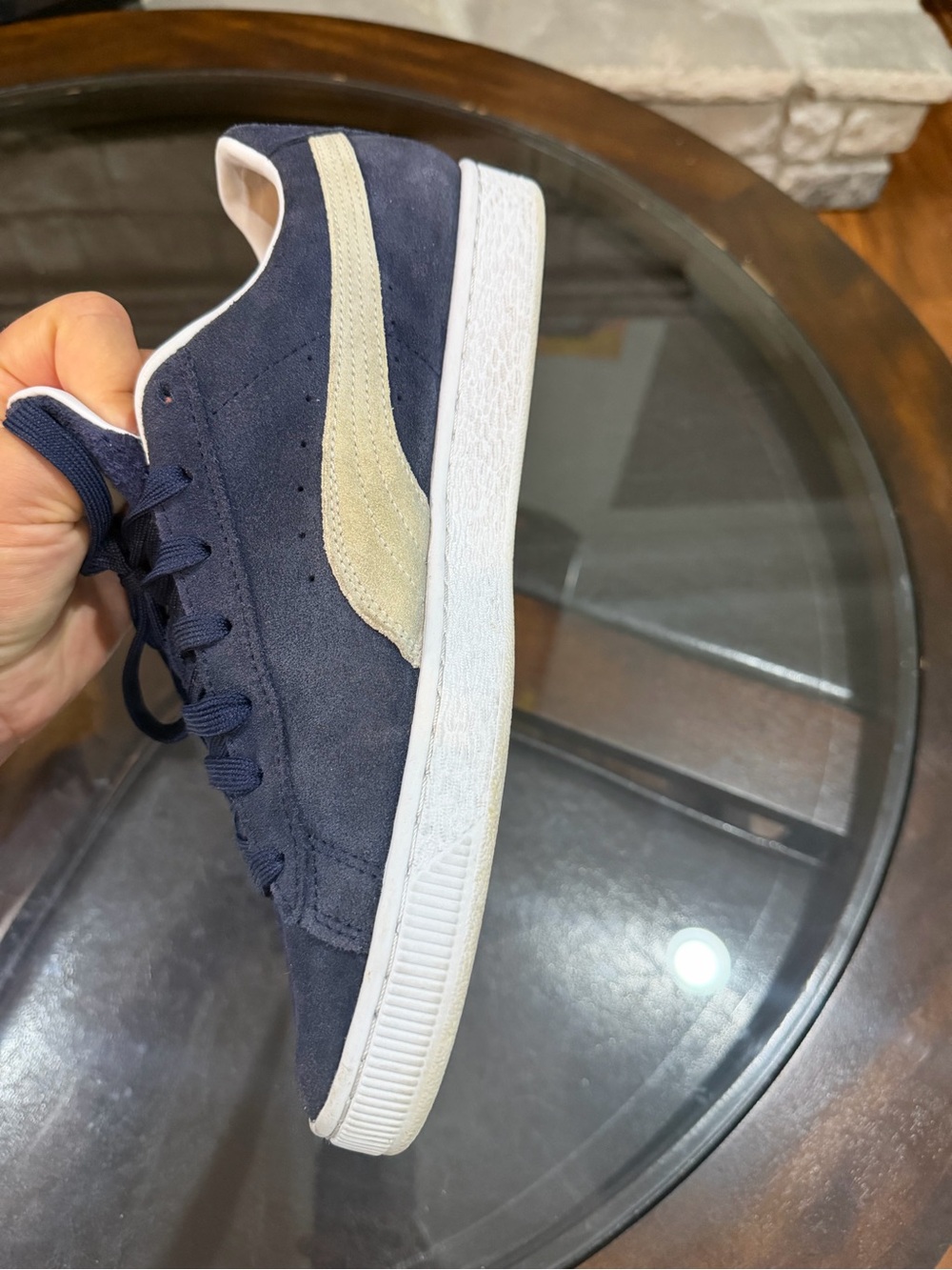 PUMA Suede Classic XXI Sneakers in the popular Peacoat/Puma White. Size 10.5 - Picture 5 of 8